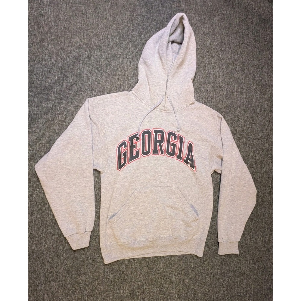 Vintage University of Georgia Bulldogs Hoodie Mj Soffe Graphic Logo S Sweatshirt